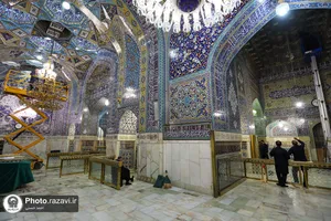 اصلاح نورپردازی روضه منور رضوی