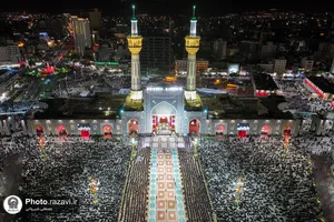 آیین خطبه&zwnj;خوانی شب عاشورای حسینی در حرم مطهر رضوی -1
