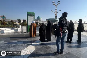صحن پیامبر اعظم(ص) حرم مطهر رضوی