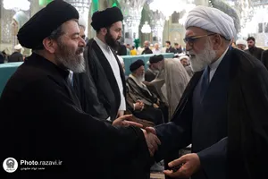 مراسم بزرگداشت آیت&zwnj;الله سیدموسی شبیری زنجانی در حرم مطهر رضوی