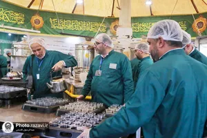 حضور گروه جهادی شهید مصطفی انجم افروز شهر خورموج در چایخانه حضرت