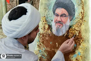 مراسم بزرگداشت شهید حجت&zwnj;الاسلام سیدحسن نصرالله در حرم مطهر رضوی