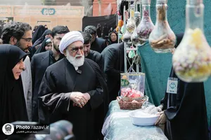 حضور تولیت آستان قدس رضوی در موکب حضرت نجمه سلام الله علیها