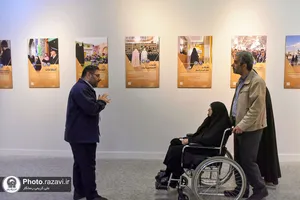بازدید سرکار خانم مصطفوی دختر گرامی حضرت امام راحل(ره)از نمایشگاه رواق خدمت