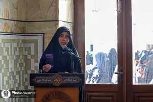 مراسم عزاداری ویژه بانوان در حرم مطهر رضوی