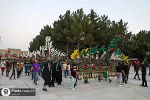 عزاداری هیئات مذهبی در مجموعه فرهنگی شهدای خواجه ربیع