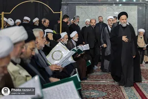 آئین بزرگداشت رهبر شهید انقلاب اسلامی در حرم مطهر رضوی