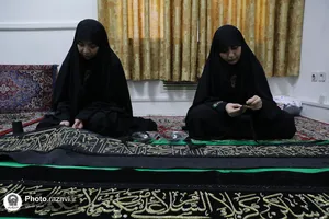 آماده سازی پوش ضریح مطهر رضوی به مناسبت ماه محرم
