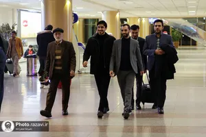 استقبال از هادی اسفیدانی، نفر اول مسابقات قرآن کشور در مشهد