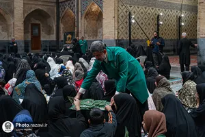 تشرف خانواده شهدا و جانبازان لامرد فارس به حرم مطهر رضوی
