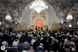 مراسم عزاداری روز شهادت امام جواد علیه السلام در رواق امام خمینی حرم مطهر رضوی