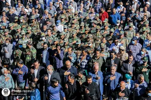 مراسم تشییع پیکر شهدای حادثه تروریستی حرم احمد بن موسی شیراز