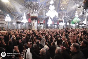 اجتماع عزاداران آذری زبان در حرم مطهر رضوی