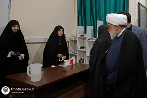 بازدید تولیت آستان قدس رضوی از موکب دخترانه نجمه