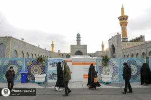 بهسازی مسیر ورودی رواق دارالحجه حرم مطهر رضوی
