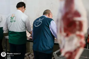 بسته&zwnj;بندی و توزیع گوشت به مناسبت نیمه شعبان