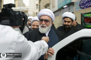 حضور تولیت آستان قدس رضوی در مدرسه علمیه امام خمینی (ره) مشهد