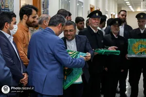 حضور خدام حرم رضوی در شورای شهر مشهد