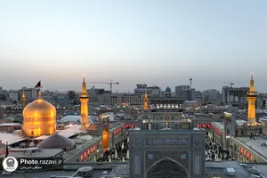 شکوه عزای حسینی در حرم مطهر رضوی
