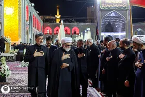 مراسم شام غریبان امام حسین(علیه&zwnj;السلام) در حرم مطهر رضوی