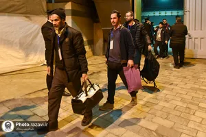 آغاز آیین معنوی اعتکاف در حرم مطهر رضوی