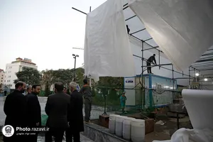 بازدید قائم مقام تولیت آستان قدس رضوی از خدمت&zwnj;رسانی مواکب اطراف حرم