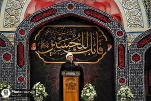 مراسم شیرخوارگان حسینی در حرم مطهر رضوی