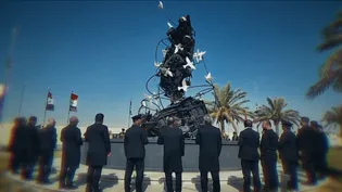ادای احترام سفیران امام رئوف(ع) به شهدای مقاومت در محل شهادت حاج قاسم سلیمانی و ابومهدی المهندس