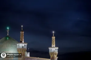 رویت هلال ماه شوال در حرم مطهر رضوی