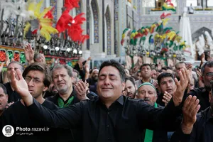 آیین اذن عزای ماه محرم در حرم مطهر رضوی-1