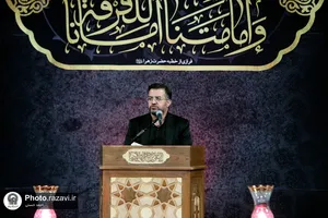 مراسم وداع با پیکر شهدای گمنام دفاع مقدس در حرم مطهر رضوی