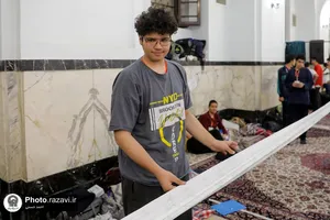 اعتکاف پسران نوجوان در حرم مطهر رضوی