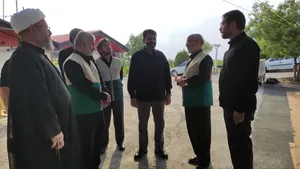 بازدید مدیر مرکز خادمیاری کشور از موکب امام رضا (ع) ملایر + تصاویر