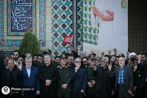 تشییع پیکر فرمانده قرارگاه عملیاتی سجاد سراوان در مشهد