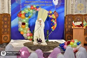 جشن عبادت شکوفه&zwnj;های بهشتی در حرم مطهر رضوی