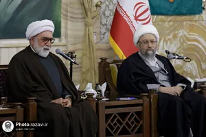 دیدار رئیس تشخیص مصلحت نظام با علما و اساتید حوزه علمیه مشهد مقدس