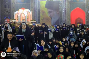 مراسم احیا شب نوزدهم ماه مبارک رمضان در حرم مطهر رضوی-1