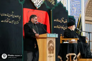 عزاداری ظهر شهادت حضرت زهرا(س) در حرم مطهر رضوی