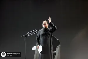 عزاداری زائران عرب زبان در حرم مطهر رضوی