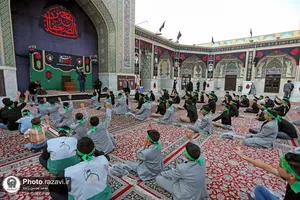 مراسم عزاداری ابناء الرضا در حرم مطهر رضوی
