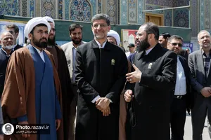 رونمایی از دیوارنگاره &laquo;تمدن رضوی&raquo;