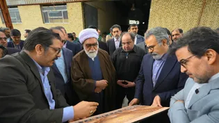 بازدید تولیت آستان قدس رضوی از مراحل ساخت تزیینات معماری رواق امیرالمؤمنین(ع)
