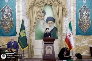 مراسم جشن میلاد امیرالمومنین در تالار ولایت حرم مطهر رضوی