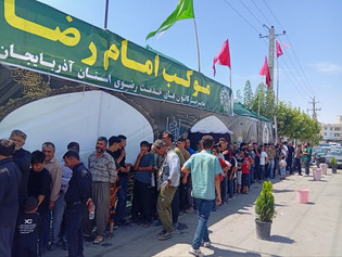 موکب امام رضا(ع) آذربایجان شرقی میزبان زائران حسینی شد/گزارش تصویری