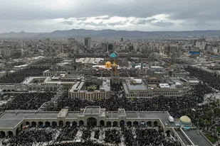 عکس با کیفیت : عکس هوایی حرم امام رضا علیه السلام