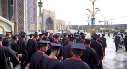 "از دانشگاه تا حرم؛ جشن فارغ‌التحصیلی دانشجویان استان مرکزی زیر سایه خورشید رضوی"