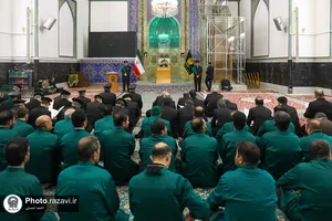 مراسم بزرگداشت مرحومه شریفی منش در حرم مطهر رضوی