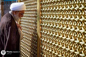 آیین تعویض پوش ضریح و پرچم گنبد منور رضوی-3