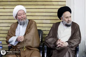 مراسم بزرگداشت شهدای سانحه هوایی رئیس جمهور و هیئت همراه در مشهد