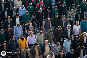 اقامه نماز عید فطر در حرم مطهر رضوی-1